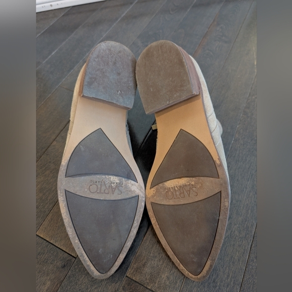 FRANCO SARTO Paivley Tan Suede Leather Ankle Booties - Picture 3 of 8